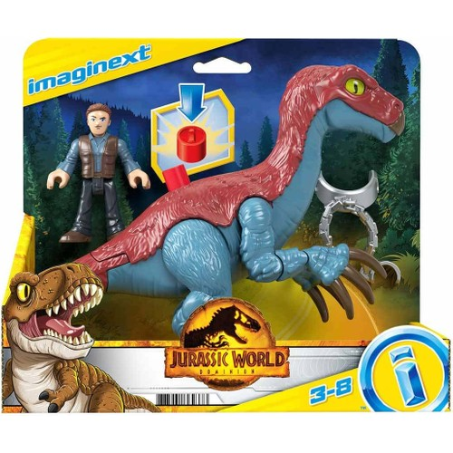 Imaginext Jurassic W. Slash'n Battle Stinger GVV65 GVV63 Lisanslı Ürün