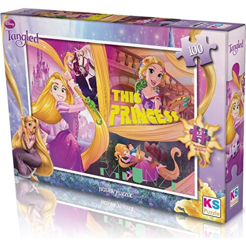 KS Games 100 Parça Puzzle Tangled-Rapunzel Lisanslı Ürün