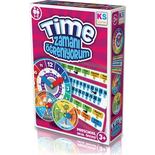 KS Games 3 Parçadan Oluşan Zamanı Öğreniyorum Lisanslı Ürün