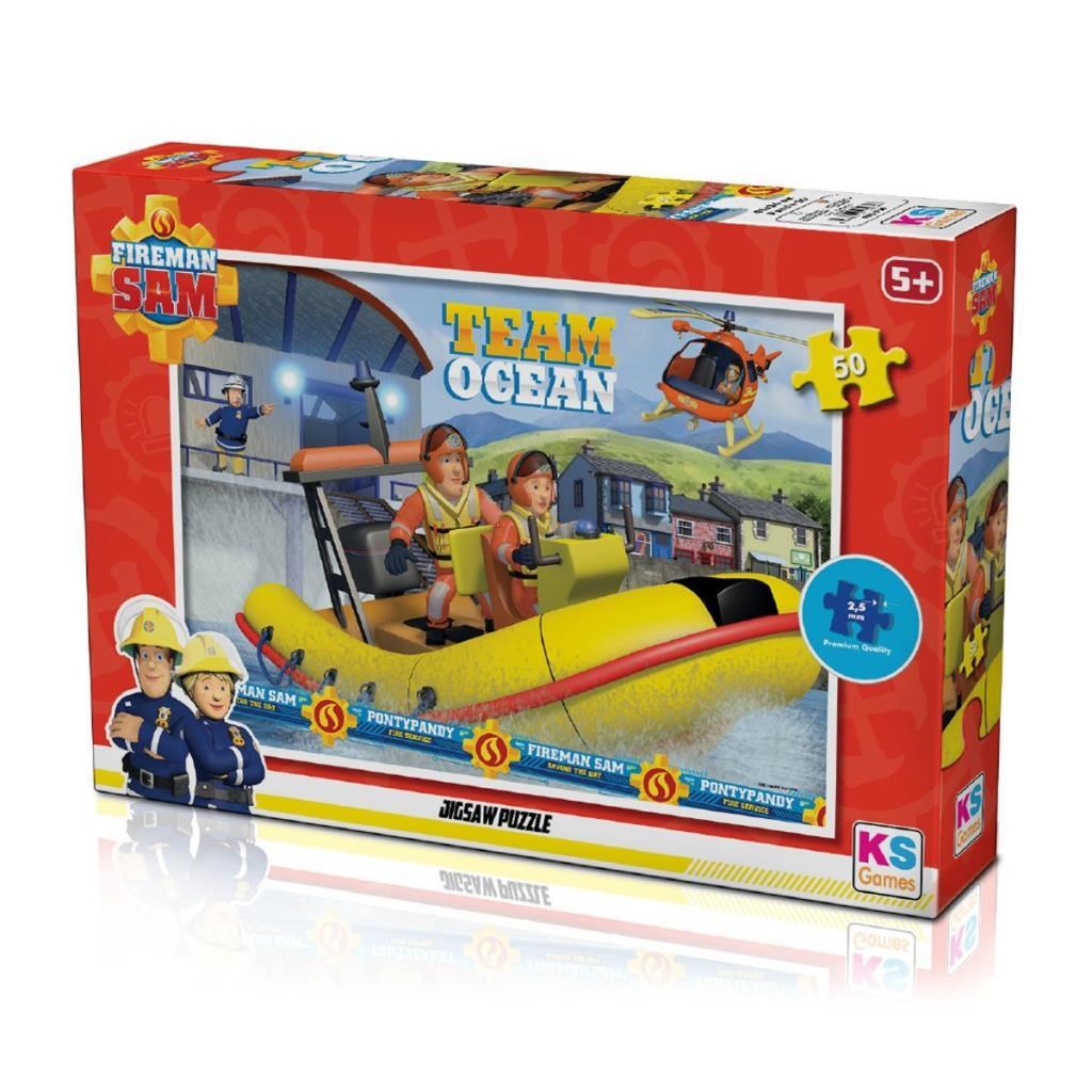 KS Games 50 Parça Puzzle Fireman Sam Lisanslı Ürün 