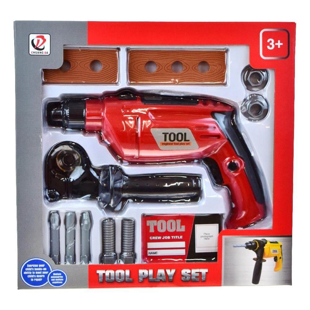 Pilli Oyuncak Matkap Seti 13 Parça 