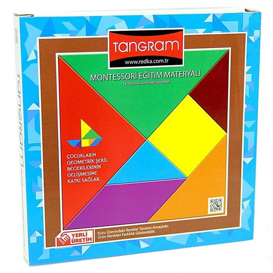 Redka Renkli Tangram 7 li Montessori Eğitim Materyali 