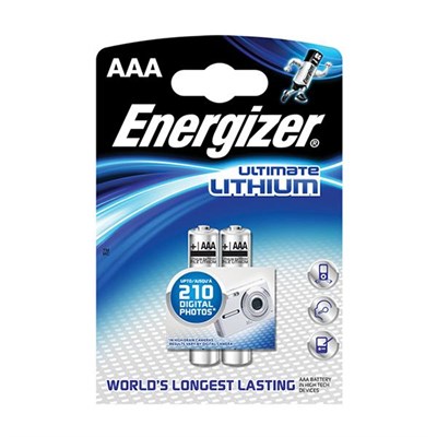 Energizer (B2-2629) Ultimate Lityum AAA İnce Kalem Pil 2Li Blister