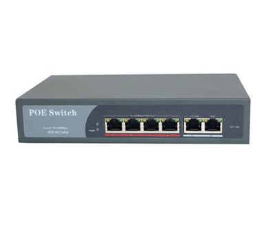PowerSWITCH 4 Port PoE + 2 Port 100 Mbps Switch