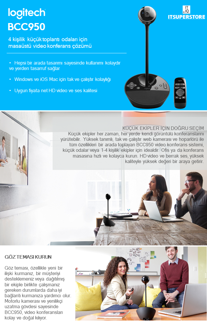 Logitech BCC950 Conference Webcam (960-000867), Logitech BCC950 Fiyat
