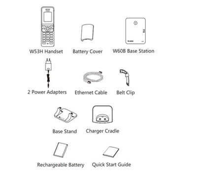 Yealink W53P SIP Kablosuz Telefon Sistemi