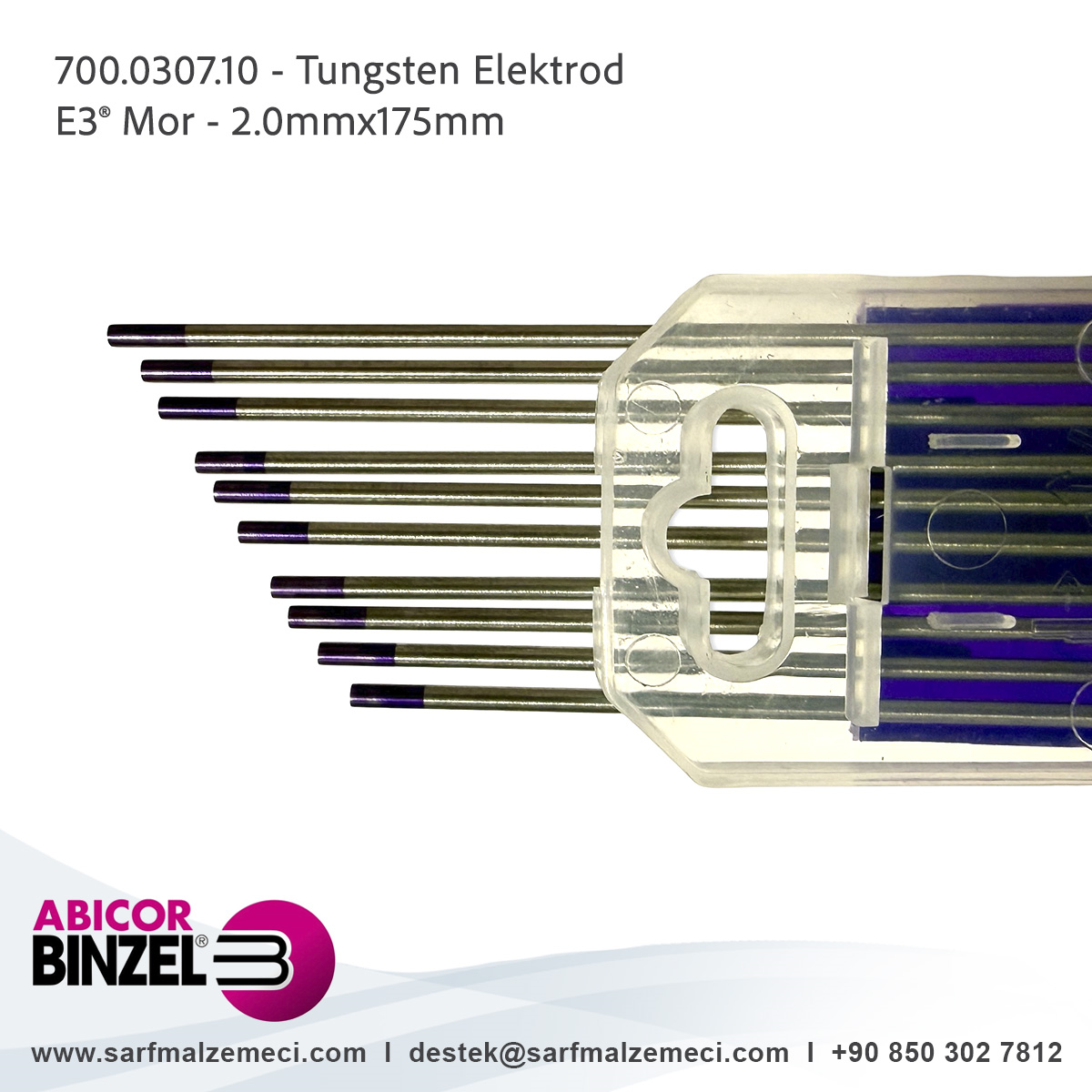 Abicor Binzel® E3® Tungsten Elektrod 700.0307.10
