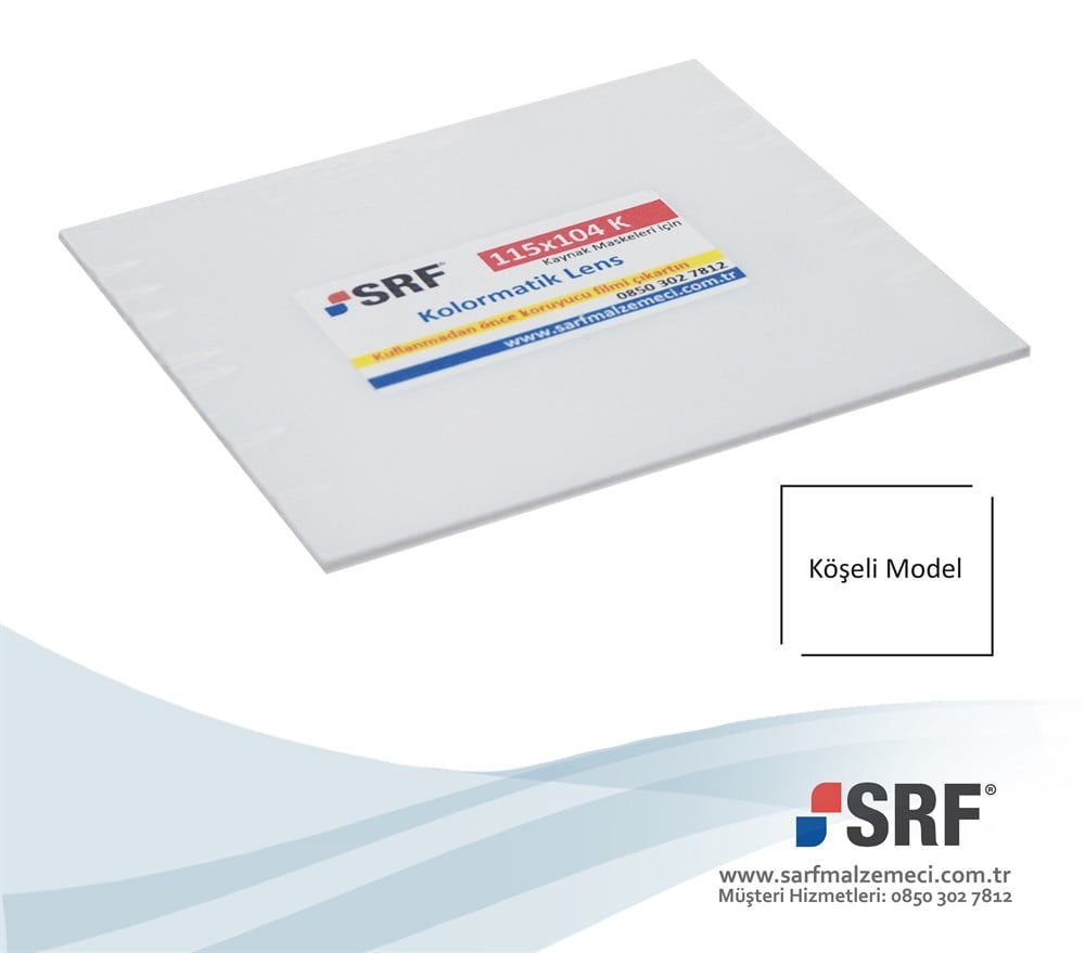 Kolormatik Kaynak Maskesi Koruma Camı (Lens) 115x104mm Köşeli