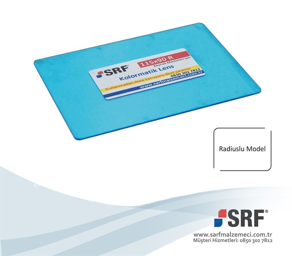 Kolormatik Kaynak Maskesi Koruma Camı (Lens) 115x90mm Radiuslu