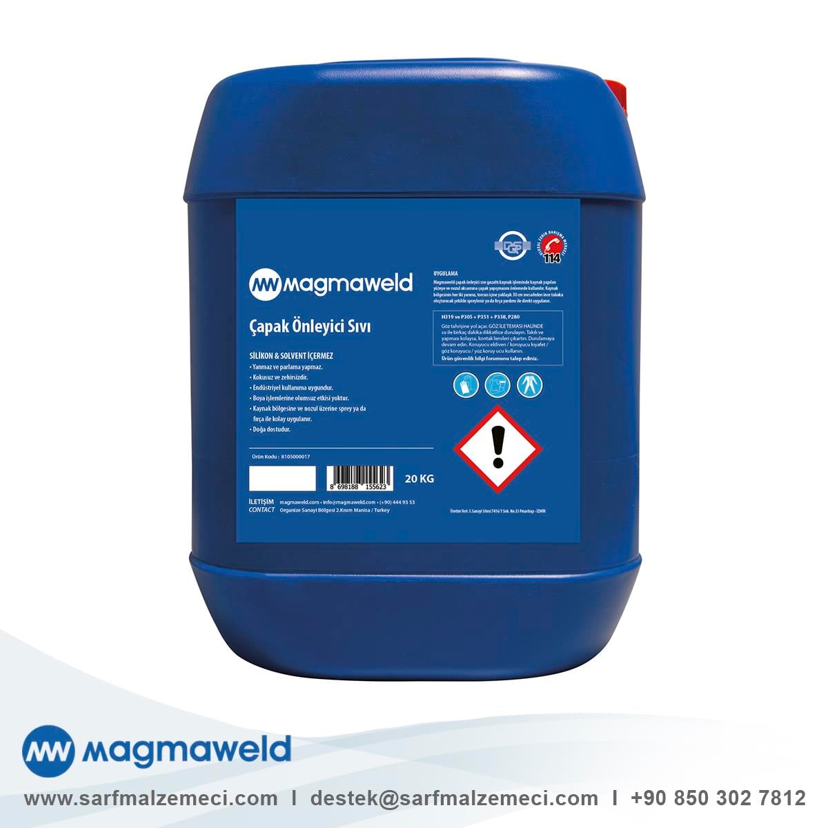 Magmaweld® Kaynak Çapak Önleyici Sıvı - 20 (Kg)