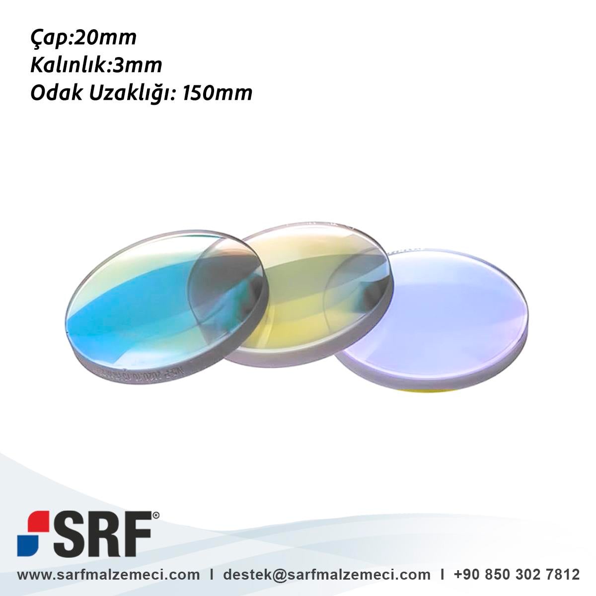 SRF® D20 F200 T3.0 Lazer Kaynak Fokus Lensi