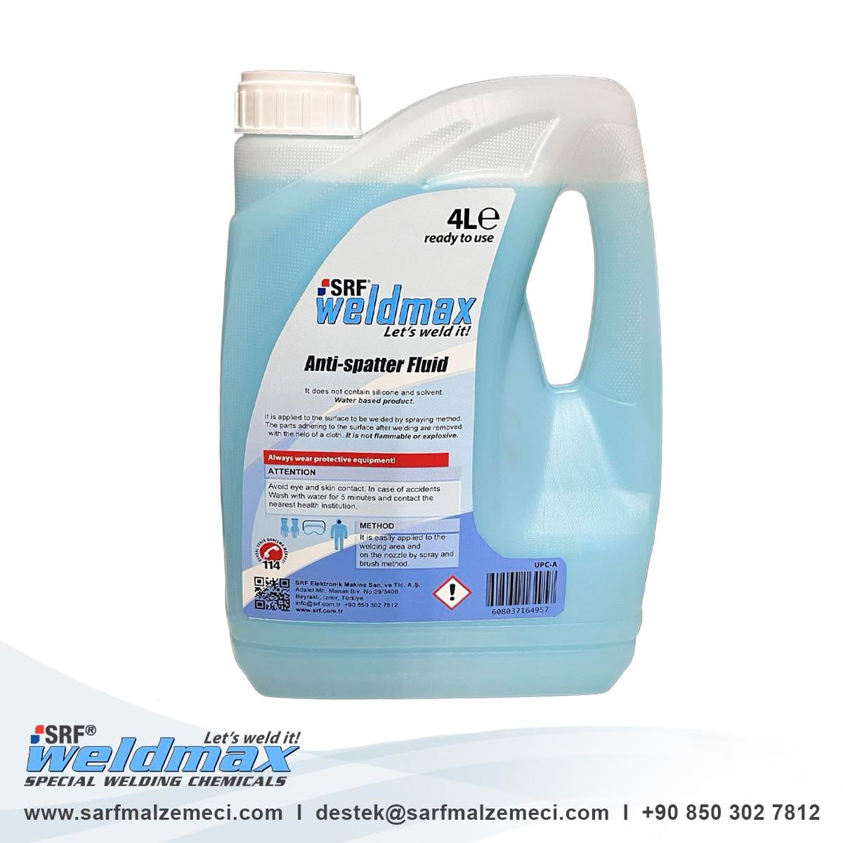 SRF Weldmax Kaynak Çapak Önleyici Sıvı - 4L