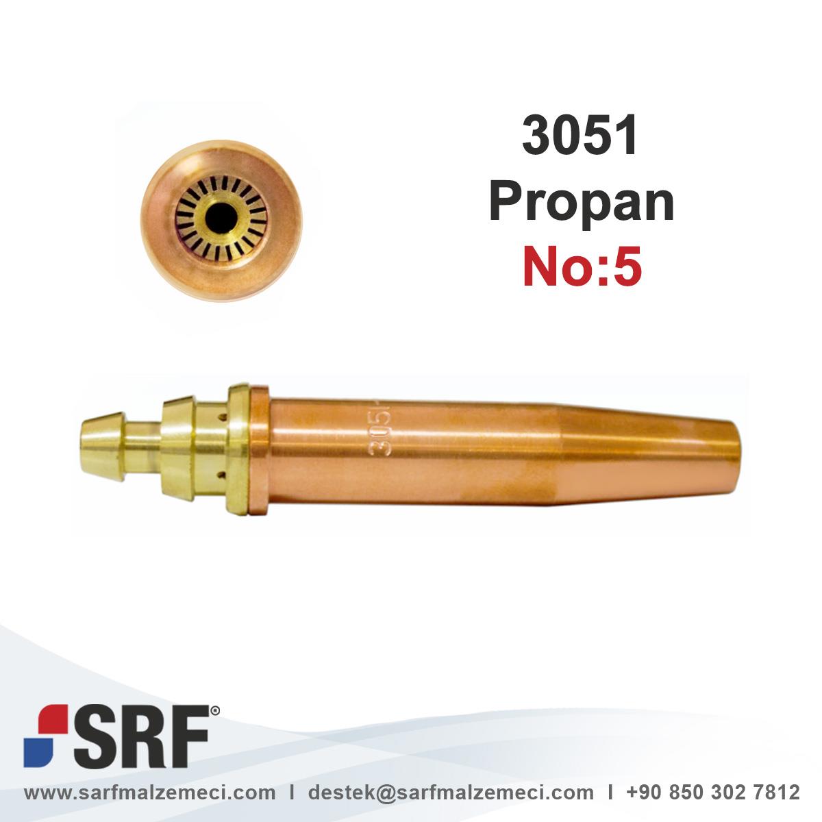 Tanaka® Uyumlu Oksijen Kesme Nozul 3051 GE No:5