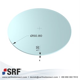 D50.8D1 Lazer Lens Koruma Camı Çap:50.8mm Kalınlık:1mm