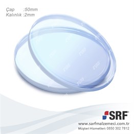 Lazer Lens Koruma Camı D50D2 Çap:50mm Kalınlık:2mm