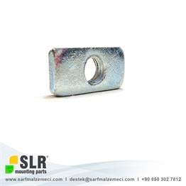 SLR Dikdörtgen Somun Çinko Kaplama M8 12.75x24x5mm