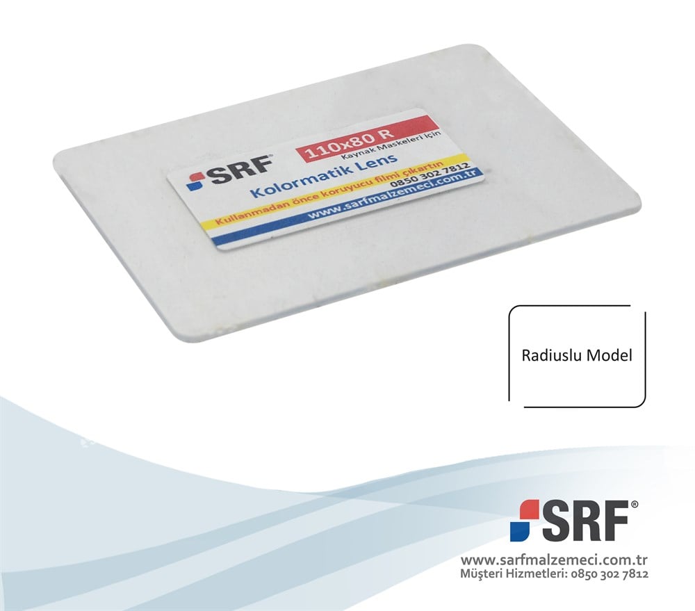 Kolormatik Kaynak Maskesi Koruma Camı (Lens) 110x80mm Radiuslu