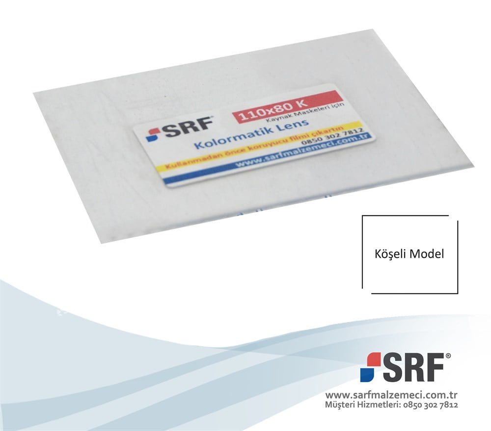 Kolormatik Kaynak Maskesi Koruma Camı (Lens) 110x80mm Köşeli