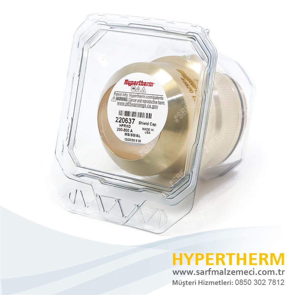 Orijinal Hypertherm® 220637 Shield Cap 200A-400A