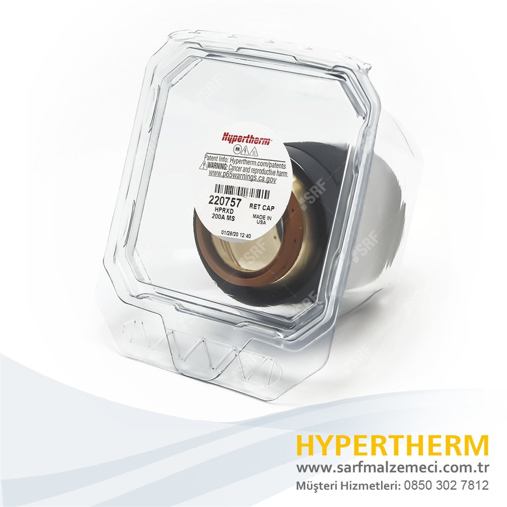 Orijinal Hypertherm® 220757 Inner Retaining Cap 200A