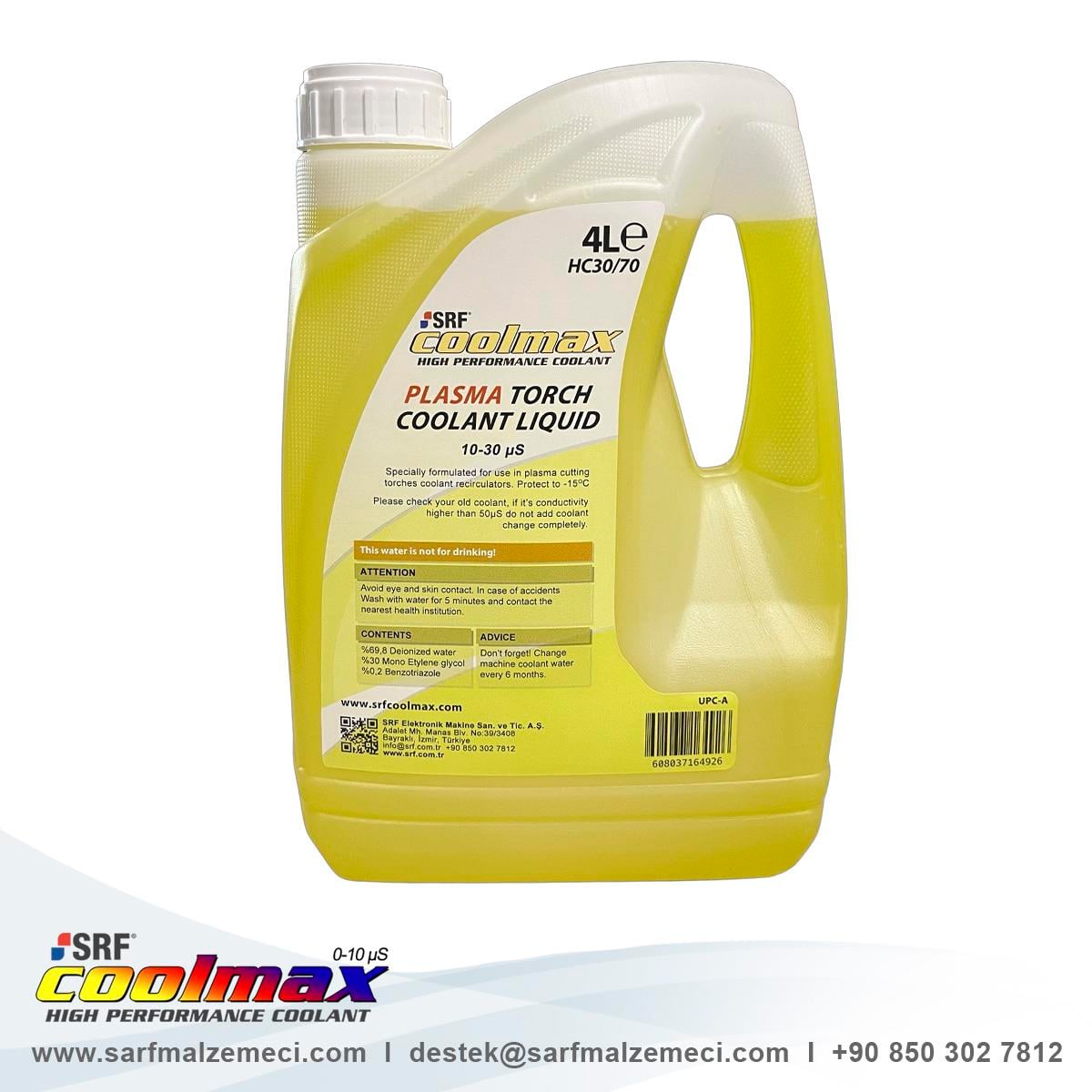 Plazma Torç Soğutma Sıvısı (Coolant Water) MC 4L