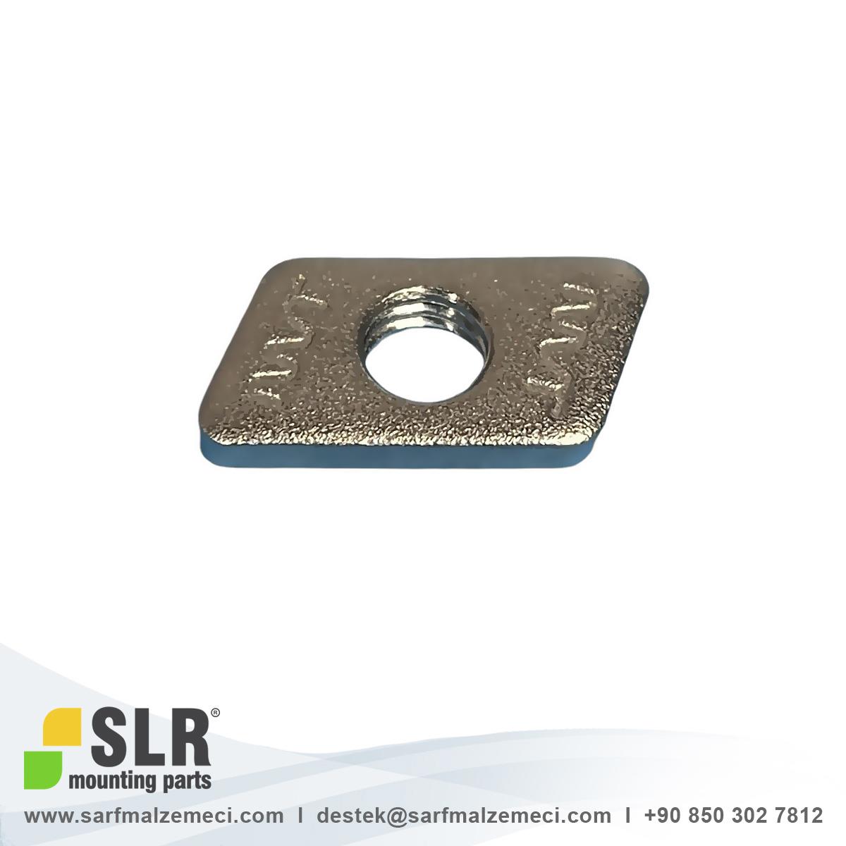 SLR® M8 Baklava Somun 13x25,7x3,6 Paslanmaz