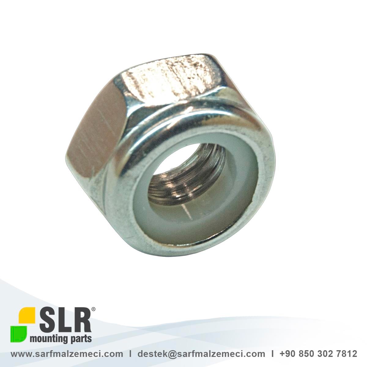 SLR® M8 Fiberli Somun A2-70 Paslanmaz