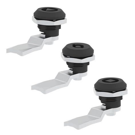 201PG.16.CM - Yaylı Pano Kilidi Üçgen Plastik Göbekli - OSKAR - Kilit - Yaylı Pano Kilidi