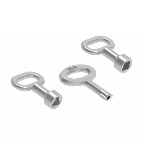 203-1.K2.2 - Küçük Boy 5MM DB Anahtar Siyah Boyalı - OSKAR - Kilit - Yaylı Pano Kilit Anahtarı - Küçük Boy