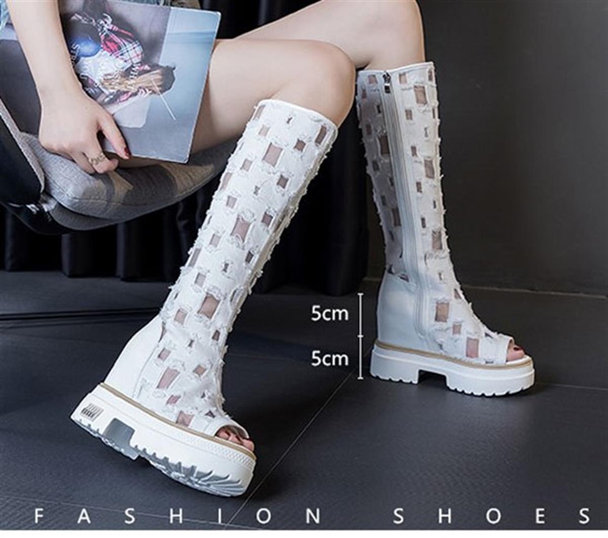 Dolgu Topuk Kot Çizme