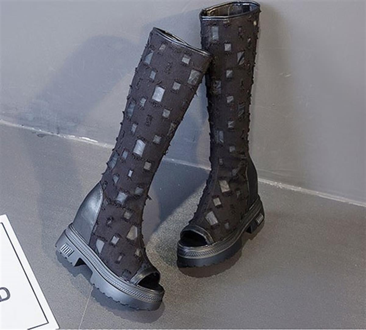 Dolgu Topuk Kot Çizme