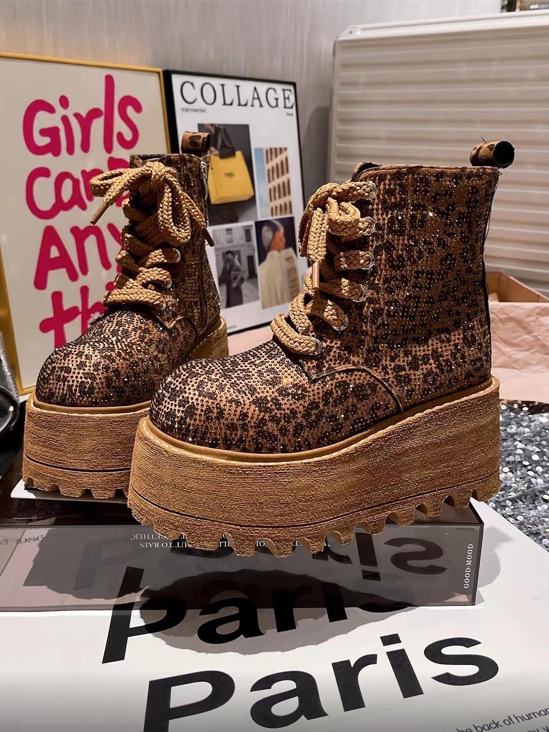 Dolgu Topuk Leopar Bot