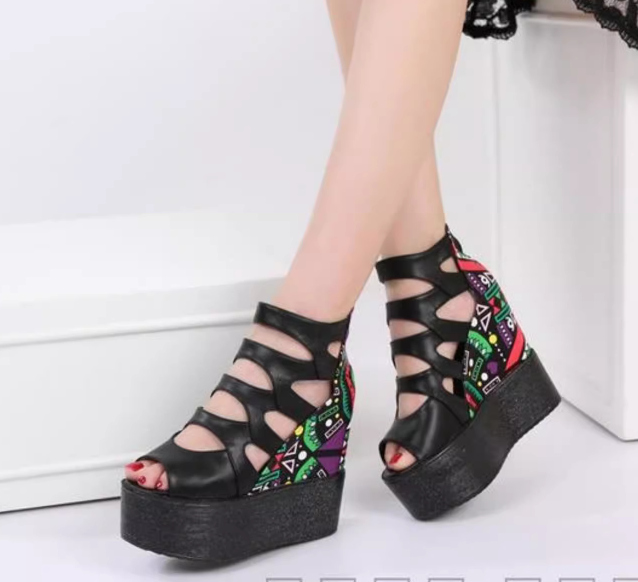 Dolgu Topuk Sandalet