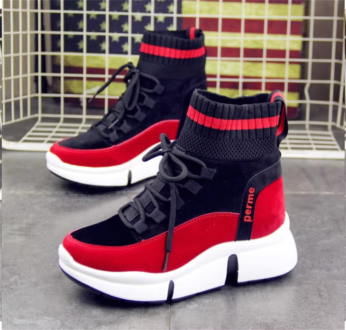 Dolgu Topuk Triko Bot