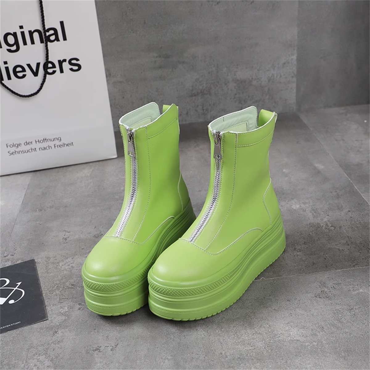 Dolgu Topuk Yeşil Bot