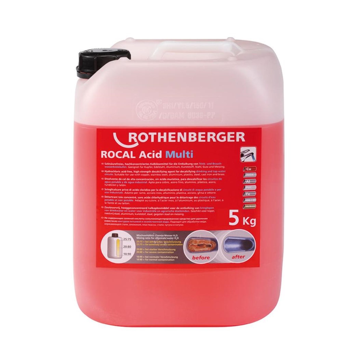 Kireç Temizleyici - Rocal Acid Multi 5 kg