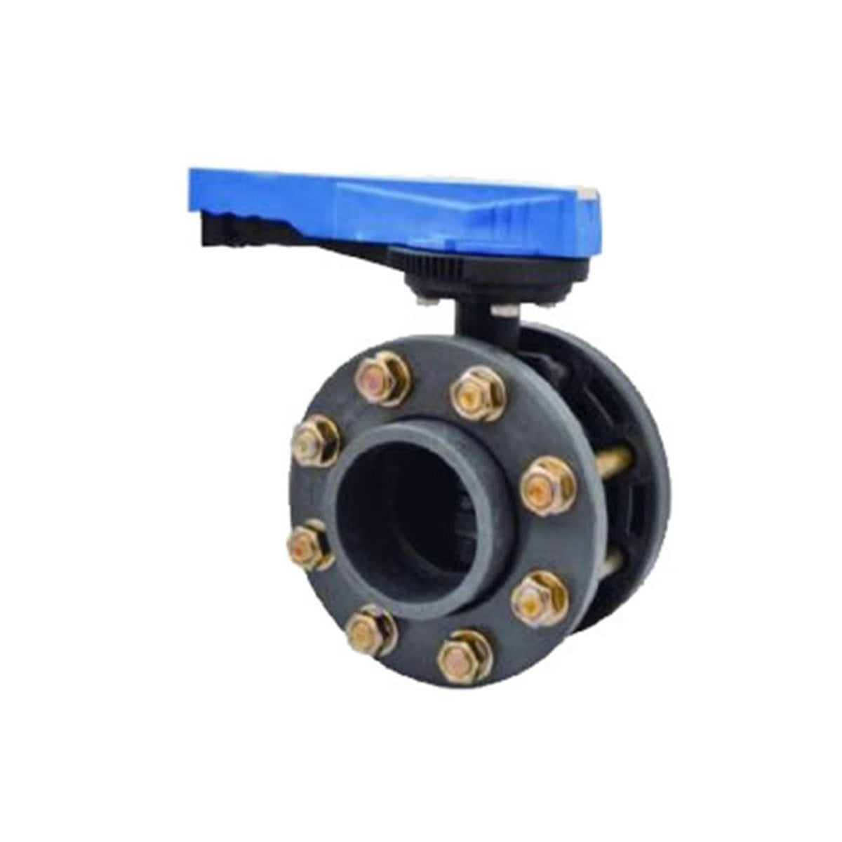U--PVC FLANŞLI KELEBEK VANA (TAKIM) SDR17/PN10 (ASİT İÇİN)
