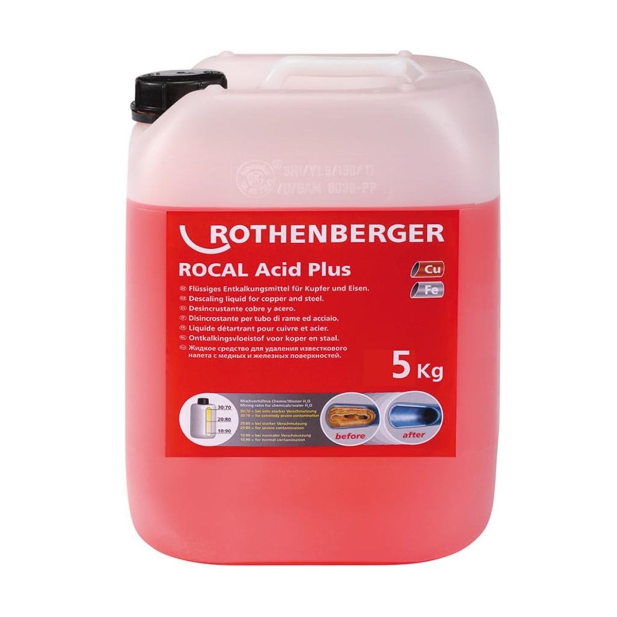 Kireç Temizleme Kimyasalı ROCAL Acid Plus 5 kg