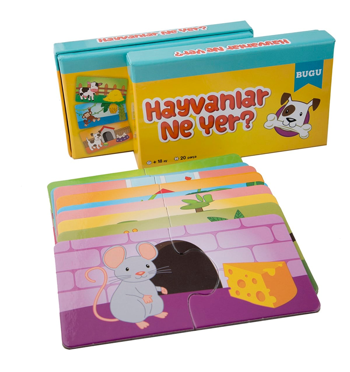 2 PARÇALI PUZZLE - HAYVANLAR NE YER?