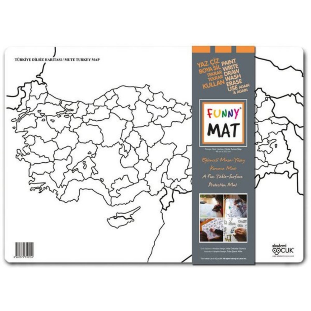 FUNNY MAT- TÜRKİYE DİLSİZ HARİTASI