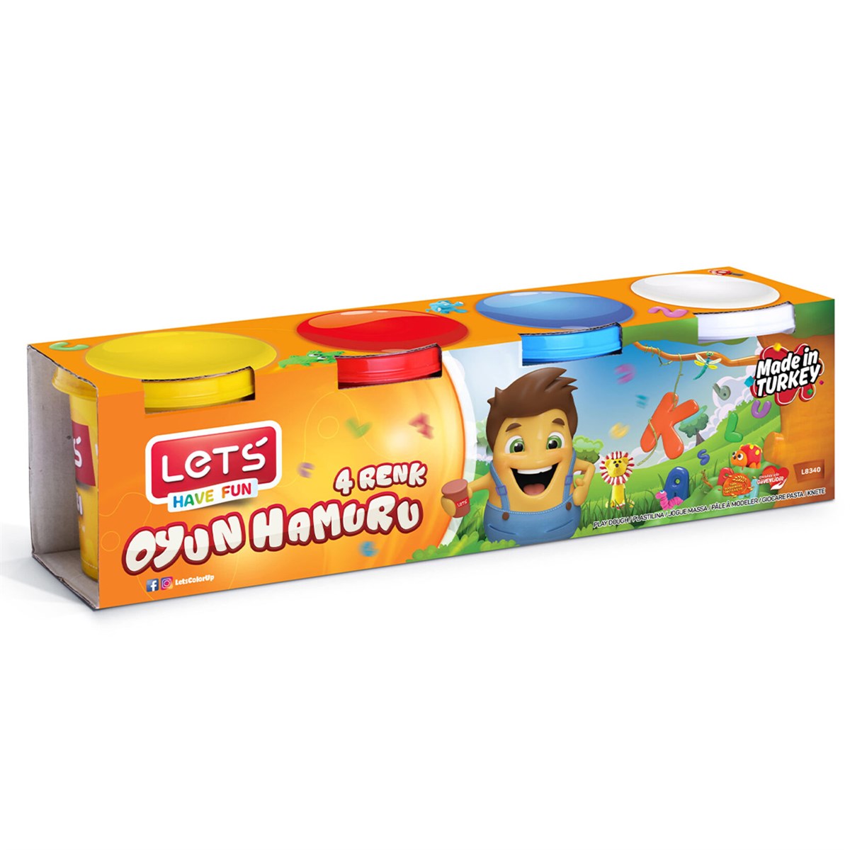 Lets Oyun Hamuru 4 Renk