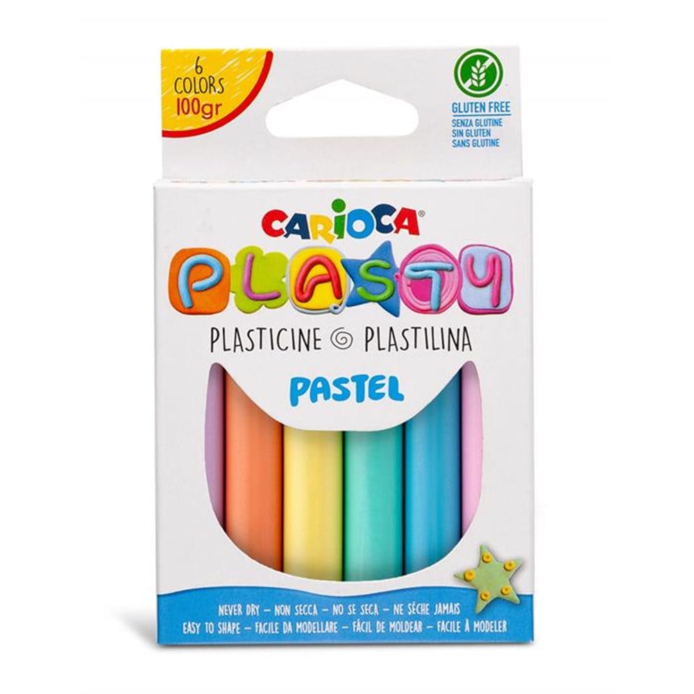 PLASTY KURUMAYAN OYUN HAMURU 6 PASTEL RENK - 100 GR