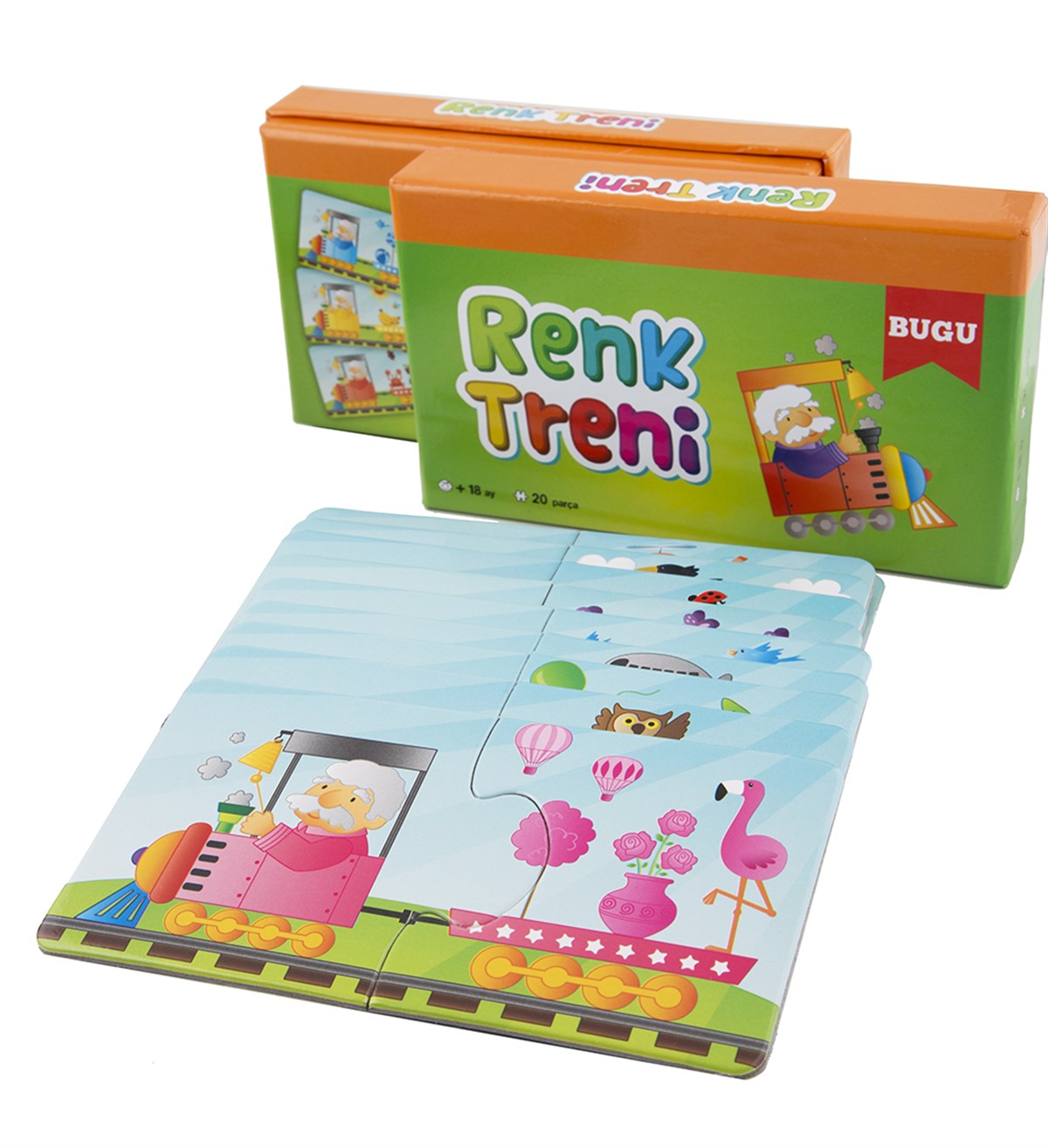 2 PARÇALI PUZZLE - RENK TRENİ