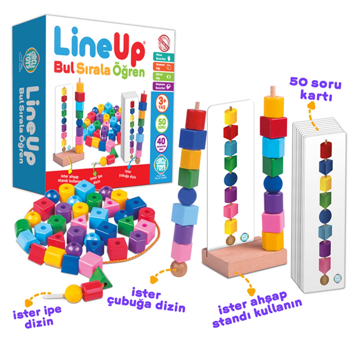 Circle Toys - Line Up - Bul Sırala Öğren
