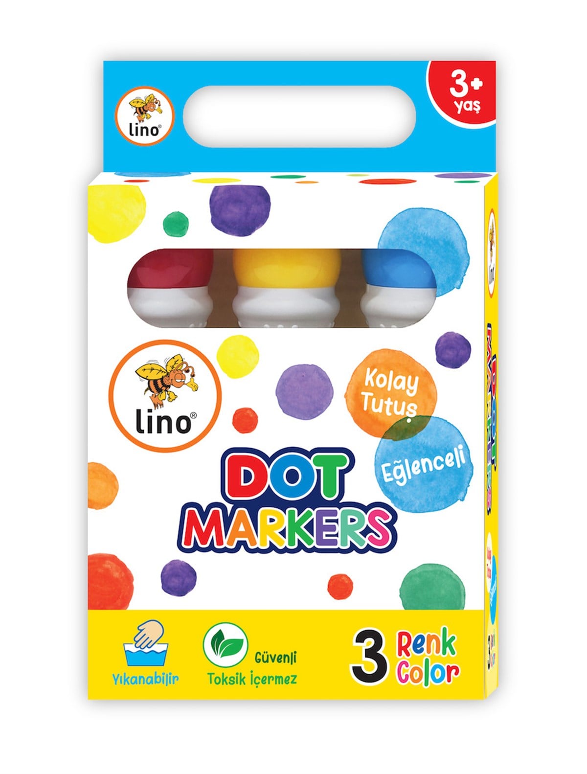 Lino Dot Marker Boya Kalemi (3 Kalem)