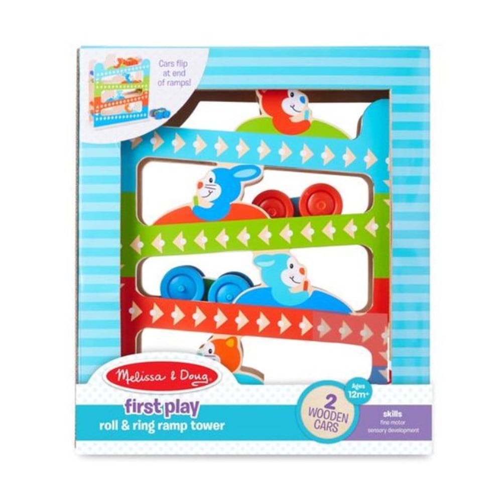 Melissa and Doug AHŞAP ARAÇ RAMPA KULESİ - ZİLLİ KAYDIRMA