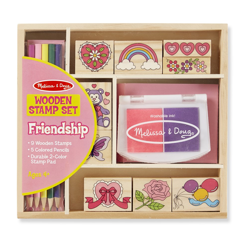 Melissa and Doug AHŞAP BASKI SETİ - ARKADAŞLIK