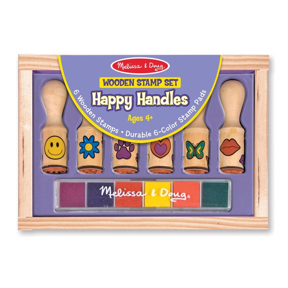 Melissa and Doug AHŞAP BASKI SETİ - MUTLU YÜZLER