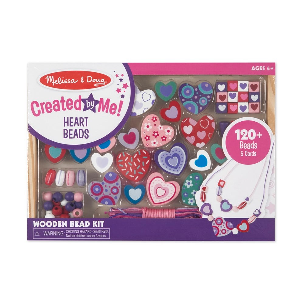 Melissa and Doug AHŞAP BONCUK DİZME - TATLI KALPLER