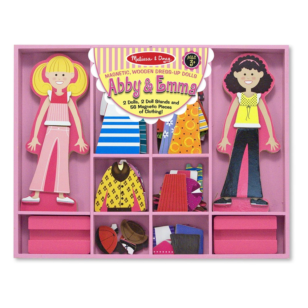 Melissa and Doug AHŞAP MIKNATISLI GİYDİRME - ABBY İLE EMMA